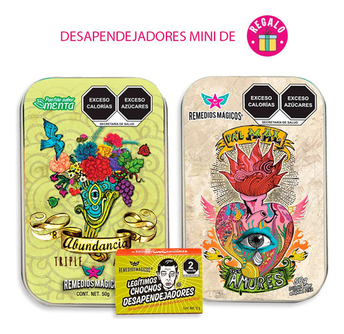 Set De Lata Dúo Abundancia + Pal Mal De Amores By Rm