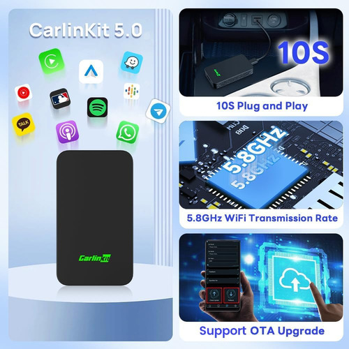 Adaptador Inalámbrico Carplay/android Para Coche Usb 2015-20