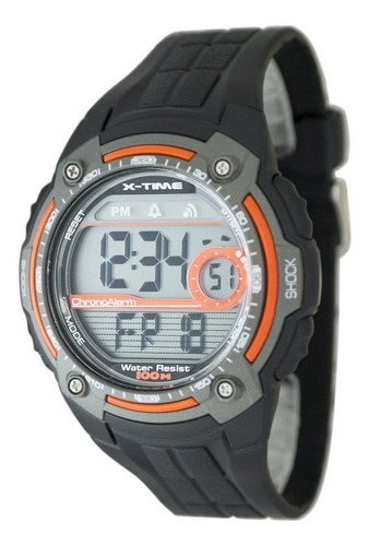 Reloj Hombre X-time Xt03 Cronometro Alarma Sumergible Sport