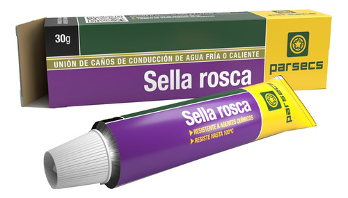 Sella Roscas Parsecs 30g Sellador Pegamento Rosca Caños Agua