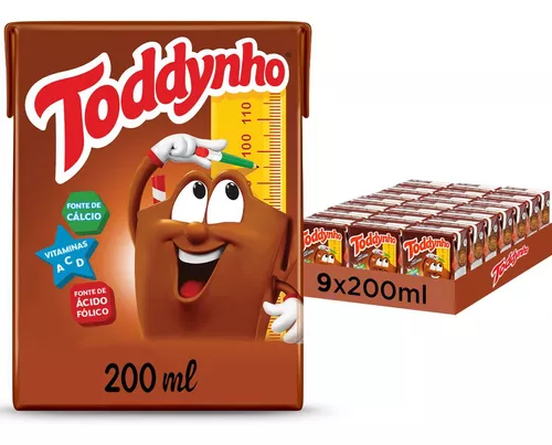 PACK BEBIDA LÁCTEA UHT CHOCOLATE TODDYNHO CAIXA 1,8L LEVE 9 PAGUE 8  UNIDADES - GTIN/EAN/UPC 7894321235028 - Cadastro de Produto com Tributação  e NCM - Cosmos