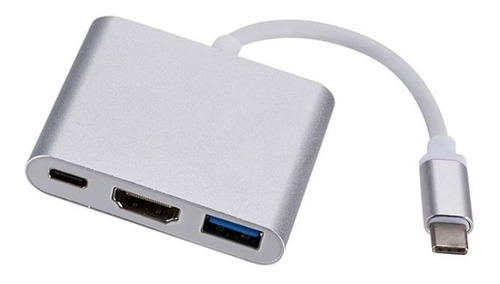 Adaptador Usb 3 En 1 Type Tipo C A Hdmi / Usb 3.0 / Tipo C  