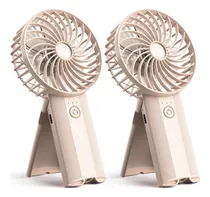 Comprar 2 Mini Ventiladores Portátiles Plegables De Mano Usb Recarga