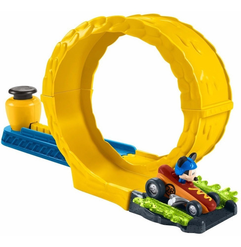 Mickey And The Roadster Racers Pista De Mostarda Dtt63 Cor Amarelo