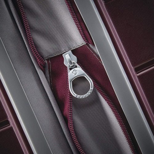 Samsonite Maleta Rígida Con Ruedas Dobles Giratorias Color Rojo