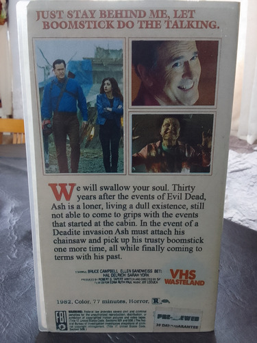Ash Vs Evil Dead-sam Raimi-duplicado-latino-vhs (Usado)