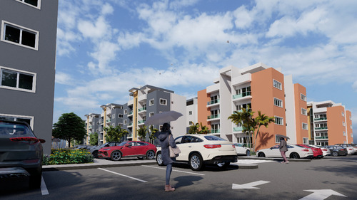 Imagen 6 de 15 de Apartamentos 3hab Listos 2025 C/areas Social, Piscina, Parque Infantil, Cancha Deportiva Y Jardines En Veron - Punta Cana