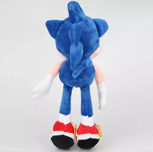 Boneco Pelucia Sonic Sega Musical 28cm + Brinde