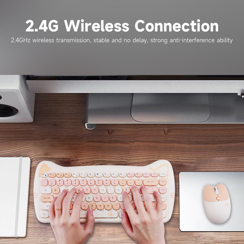 Combinação De Teclado E Mouse Sem Fio Geezer 2.4g Com Membra