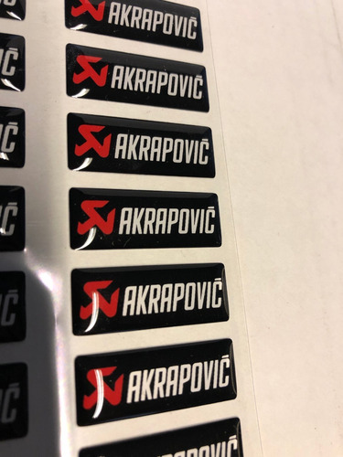 Sticker Akrapovic P-cst3po Silicona Alta Temperatura 3cm