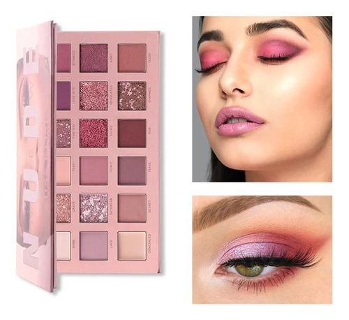 Nude Paleta De 18 Sombras Mate Y Shimmer Maquillaje De Ojos