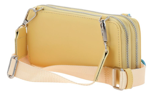 Cartera Gorett Lizzie Gs25063-l Color Beige Diseño De La Tela Liso