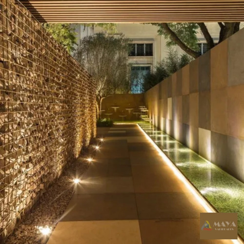 5 Balizadores Spot Led Piso 5w Embutir Jardim Branco_quente