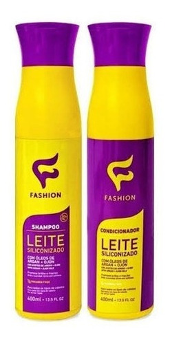 12 Shampooo + 12 Condicionador Leite Siliconizado Fashion