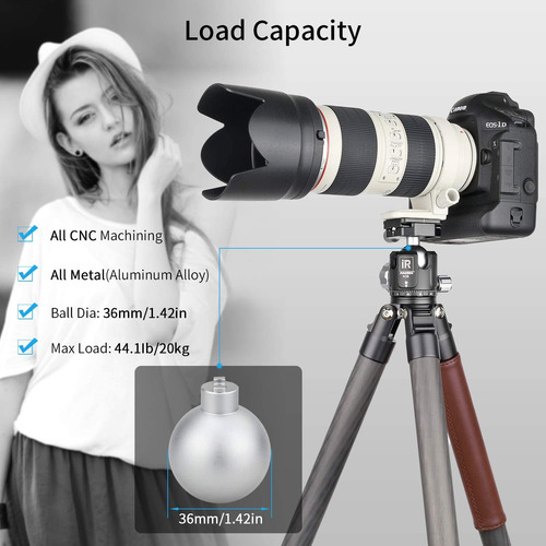 Cabezal De Bola Para Tripode, Camara Dsle | 20 Kg / Innorel