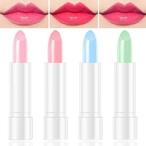 4 Piezas De Lápiz Labial Que Cambia De Color, Juego De Lápiz