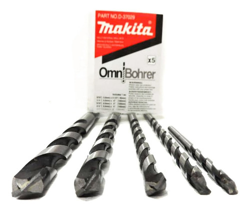 Juego De 5 Brocas Multiproposito Makita Taladro