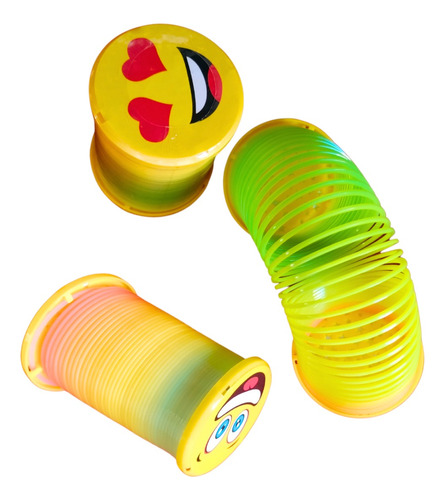 12 Slinky Rainbow Emoji Magic Spring Resorte Gusano