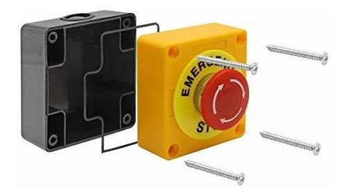Ac 660v 10a Plastico Shell Rojo Signo Parada Emergencia