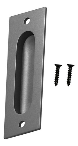 Nuevo Manija De Puerta Corredera Negra Mate Tirador Al Ras