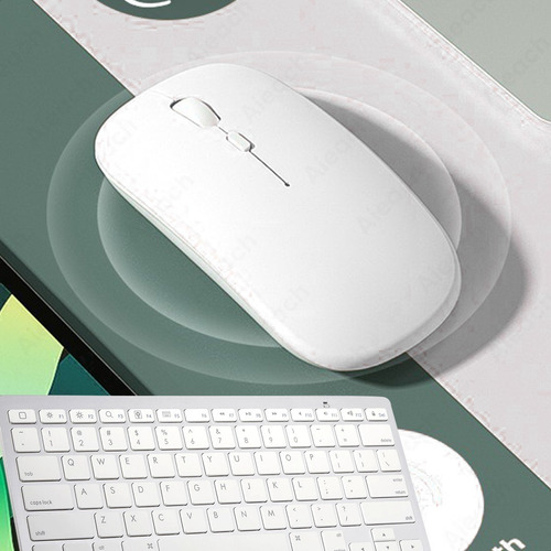 Imagen 9 de 10 de Kit Teclado + Mouse Inalámbrico Computadora Windows Mac Bt
