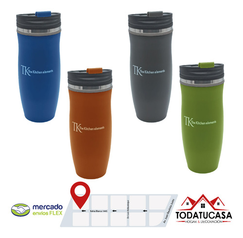 Vaso Térmico 450 Ml Doble Pared Mediano Hemético