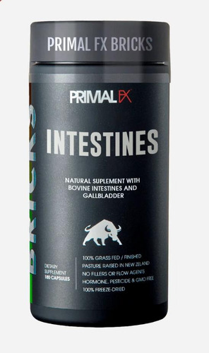 Primal Fx - Made Usa - Intestines 180cap - Dr Ludwig Johnson Sin Sabor
