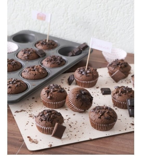 Forma Antiaderente Para Cupcakes,empadas Com 12 Cavidades