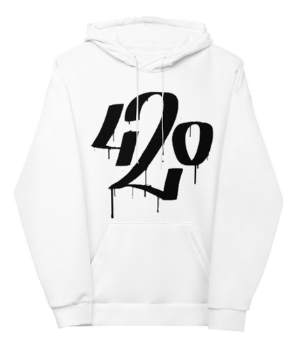 Sudadera 420 Mariguana. Mary Jane. Weed. Blanca. Adultos Niñ