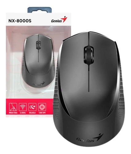 Mouse Inalámbrico Genius Nx-8000s Negro