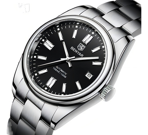 Reloj Mecánico Automático Impermeable Benyar Para Hombre
