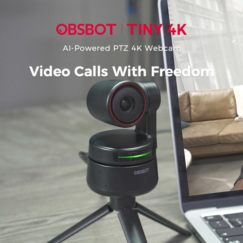 Imagen 8 de 10 de Camara Web Obsbot Tiny 4k Ptz Encuadre Enfoque Automatico Ia