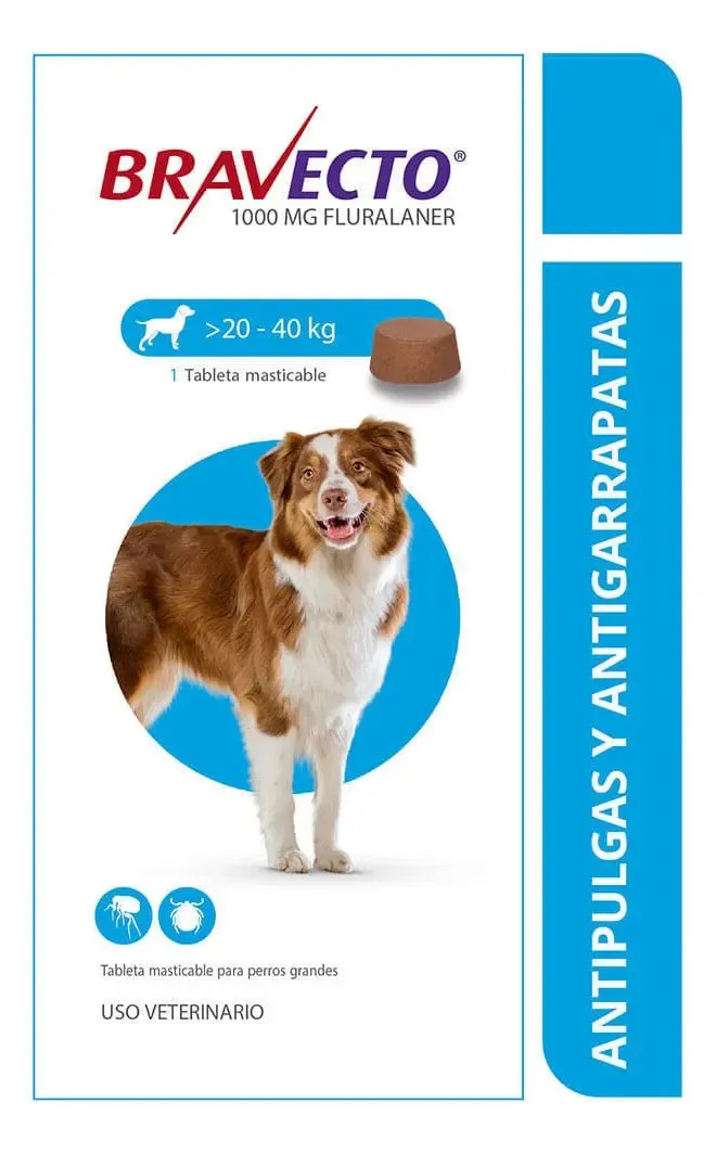 Antipulgas Para Perro Bravecto 20-40kg