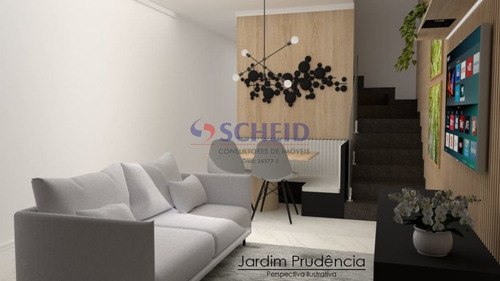 Imagem 5 de 11 de Lindo Sobrado Novo 100m² - 3 Dormitórios, Sendo 1 Suite Com Sacada No Jd. Prudencia! - Mr76082