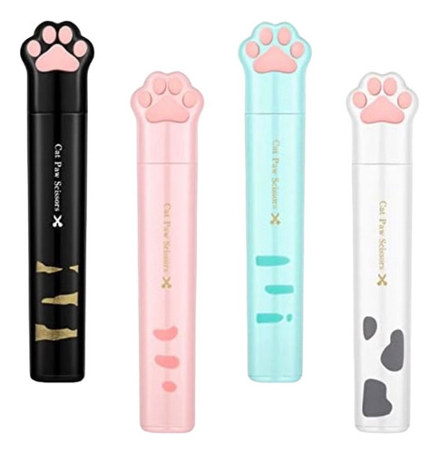 Mini Tijeras Plegables Diseño Patita De Gato Kawaii