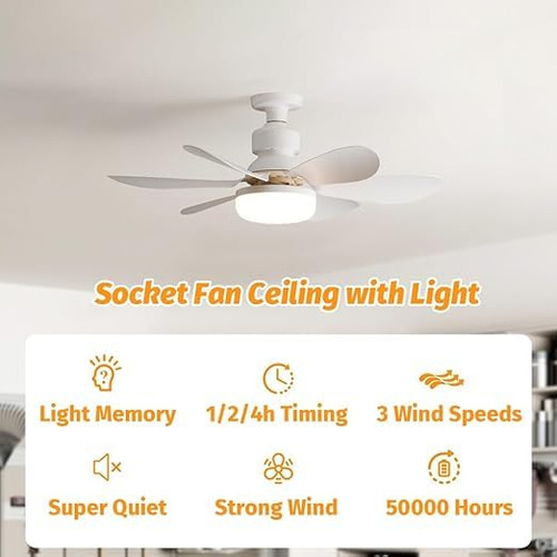 40w Ventilador De Techo De Anillo Led, Lámpara Techo Con