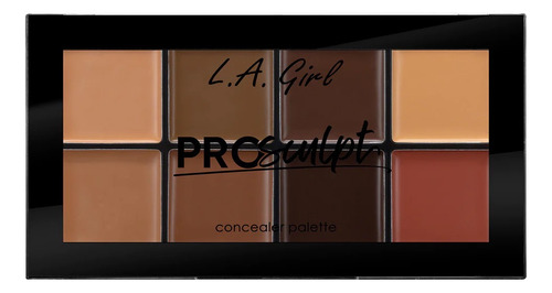 Paleta Correctora Maquillaje Concealer La Girl Pro Sculp 12g Tono Deep