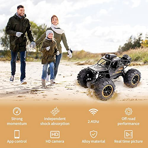 Rc Car, 1:18 Remote Control Car Cámara, Aleación De A...