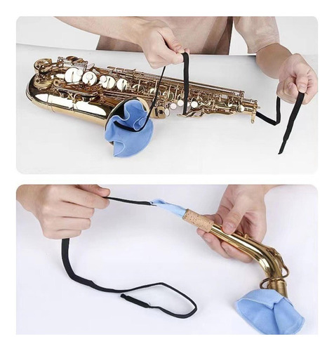 4 Juego De Limpieza Para Saxofón, Kit De Mantenimiento Para