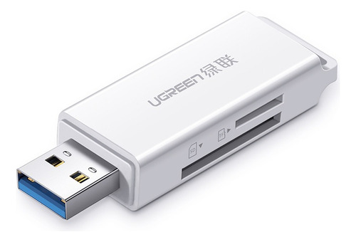 Leitor de cartões SD e TF Ugreen Ugreen 2 em 1 USB 3.0 branco