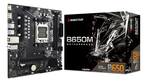 Placa-mãe Biostar B650mt Am5 Ddr5 M.2 USB-c Micro Atx