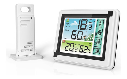 Termohigrómetro Inalámbrico For Interiores Y Exteriores