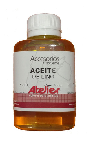 Aceite De Lino - 285ml - Ideal Para Diluir Óleos Y Tintas