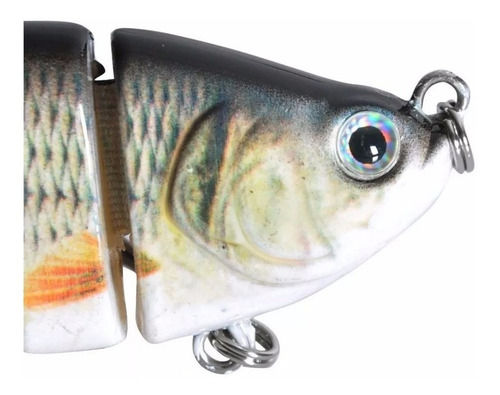 Imagem 5 de 6 de Kit 03 Lambari Artificial Isca 3d Articulada Pesca Garantida