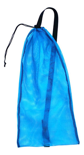 Bolsa De Transporte De Malla De Malla Con Cordón Y Azul