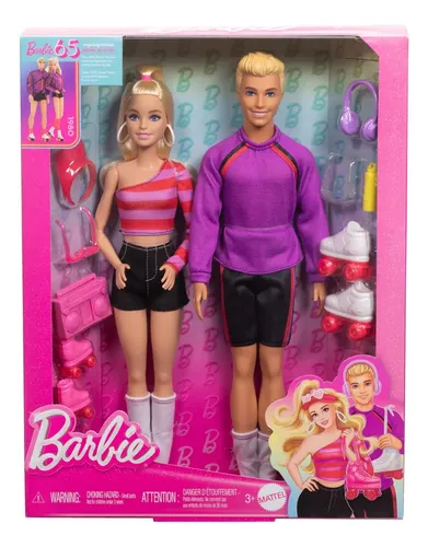 Boneca Barbie E Ken No Skate 65° Aniversário- Leia Descrição