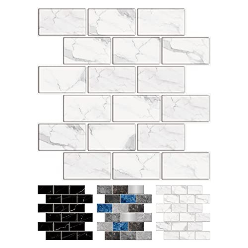 10 Hojas De Azulejos De Pared Autoadhesivos Cocina, 12'...