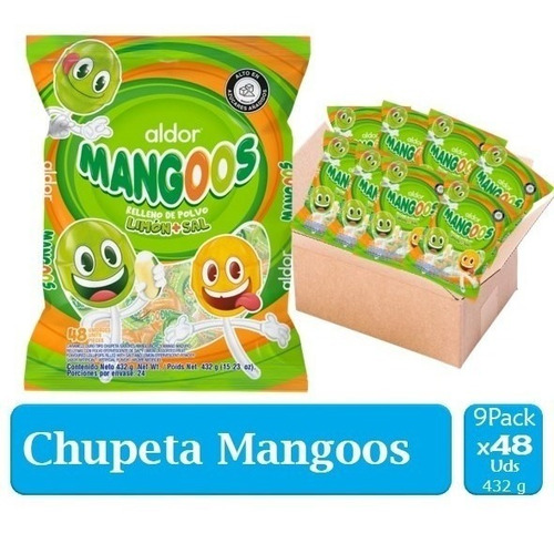 Chupete Mangoos Sal Y Limón 9 Paque - Unidad a $235