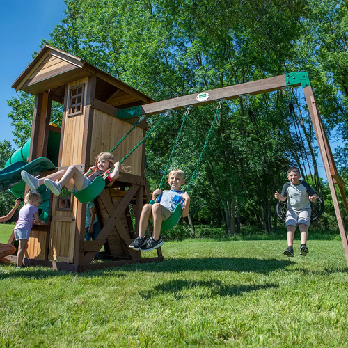 Casita De Madera Infantil Juego Para Exterior Enorme