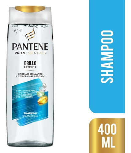 Shampoo Pantene Pro-v Essentials Brillo Extremo 400 Ml